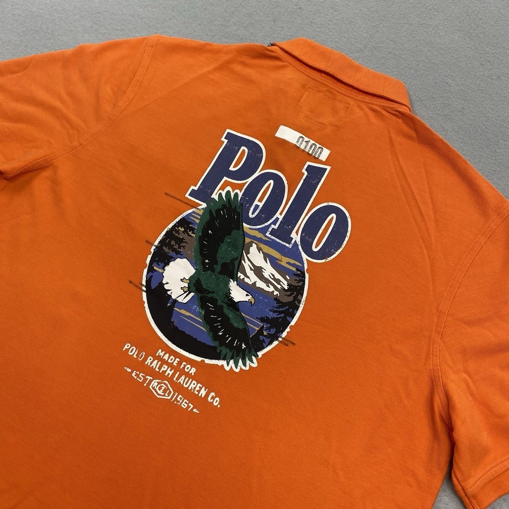 Polo Coutry Ralph Lauren Polo Shirt Mens Large Classic Fit 67 Eagle Pocket Patch